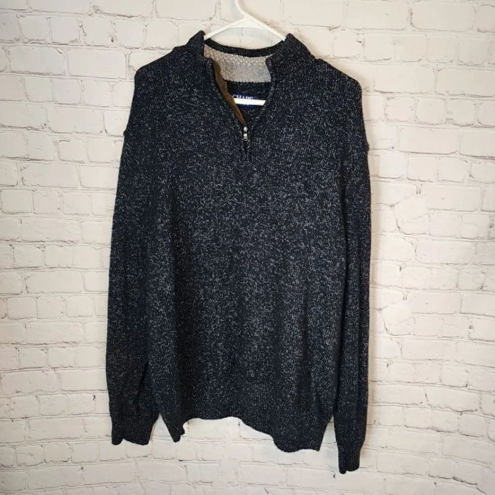Men's Chaps zip-up sweater fleece, size XL